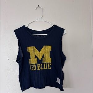 University of Michigan Navy Tank Top